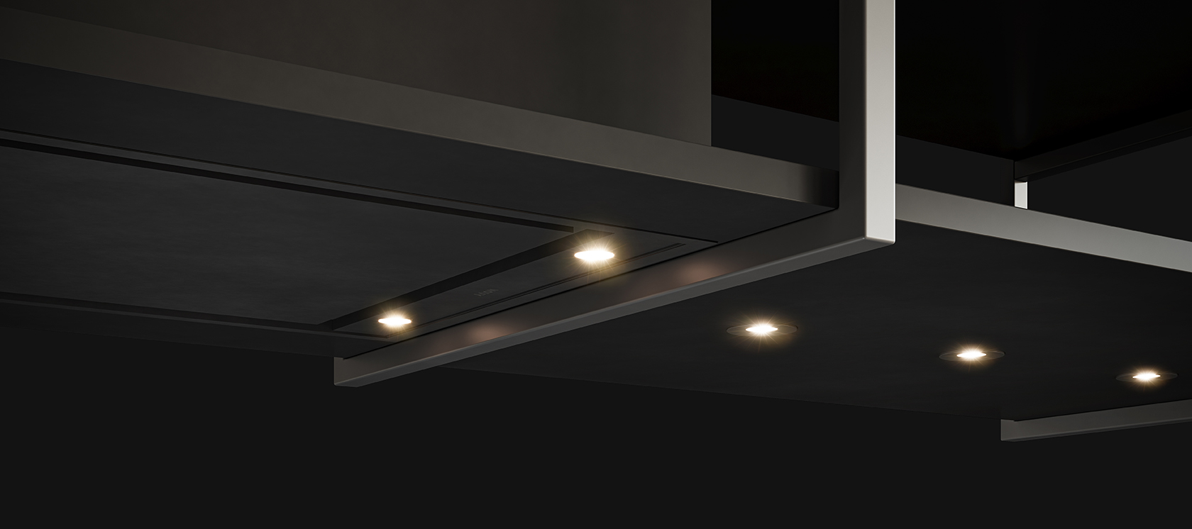  Cappa a isola Novy Pureline Frame   